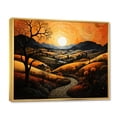 thumbnail image 2 of Designart "Countryside The Pumpkin landscape III" Landscapes Floater Framed Canvas Wall Art, 2 of 7