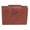 Brown, variant on Womens Leather Attache Clutch Cardex Wallet and Coin Purse, Red
