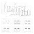 thumbnail image 1 of WHAMVOX 50Set Outdoor Lighting Hook Transparent PVC Strong Adhesive for Outdoor Adventure, 1 of 8