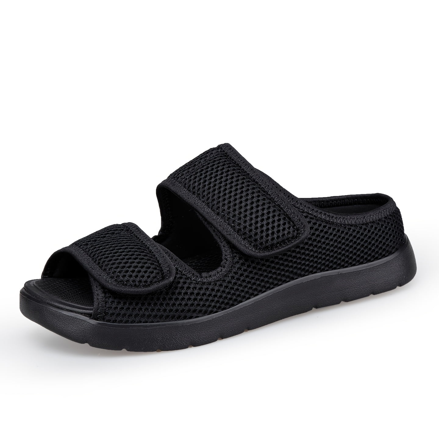 Unisex Wide Fit Diabetic Sandals Lightweight Breathable Adjustable Walking Shoes for Swollen Feet, Elderly Comfort, Indoor and Outdoor Wear