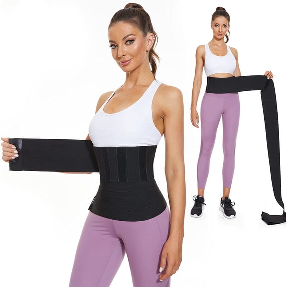 Waist Trainer for Women Lower Belly Fat, Stomach Wraps for Weight Loss, Waist Trimmer for Women & Men, Stomach Shapewear,Machine Washable Waist Trainers, Post Party Belly Wrap With Velcro.