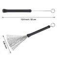thumbnail image 3 of Retractable Jazz Drum Brushes Stick Steel Wire 32cm Cleaning Brushes for Jazz Rock Music Lover, 3 of 6