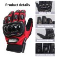 thumbnail image 3 of Gants de Moto, Gants de Ski, Cyclisme, Absorption des Chocs, Antidérapants, Rouges, L, 3 of 9