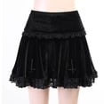 thumbnail image 2 of Falda plisada de cintura alta para mujer, estilo gótico, uniforme, falda corta L, 2 of 9