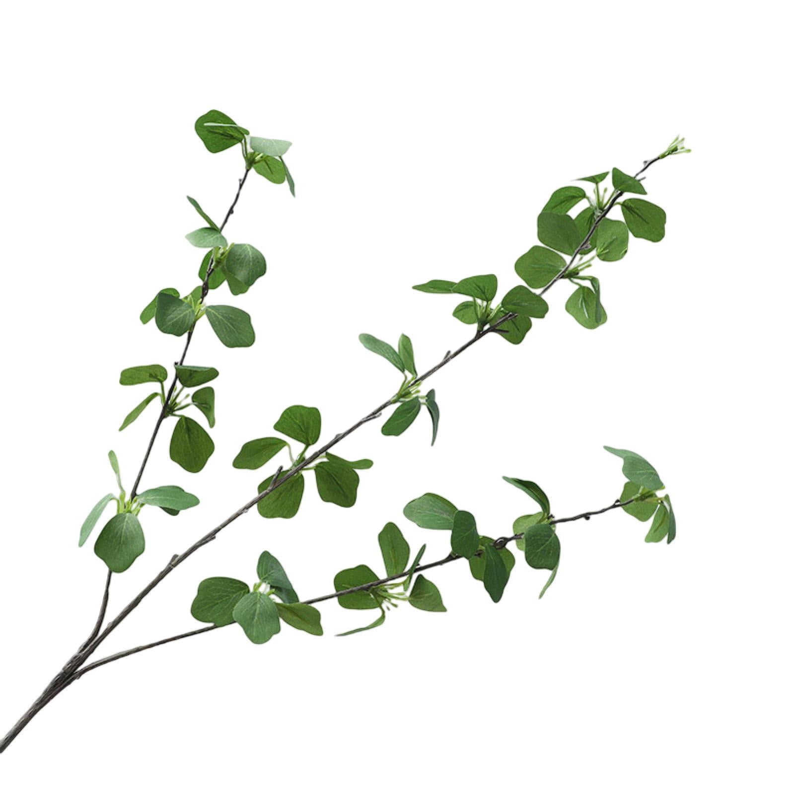 Waroomhouse Fake Green Leaves Realistic Decorative Plastic Artificial