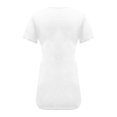thumbnail image 5 of USSUMA Womens Tank Tops Fashion Woman V-Neck Short Sleeve Tops T-Shirt Summer Solid Loose Blouse Casual up to 6 Off White Polyester XXL, 5 of 6
