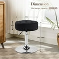 Walmart Black Vanity Stool, Adjustable Height Swivel Chair, Round