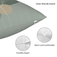 thumbnail image 5 of YFYANG Square Decorative Throw Pillow Case (Without Pillow Insert), Green Rose Bohemian Style Bedroom Sofa Car Cushion Cover, 24"x24", 5 of 9