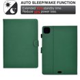 thumbnail image 3 of GSFY Case for 2024 iPad Pro 11 Inch 5th Generation (M4), Carbon Fiber Pattern Smart Premium PU Leather Wallet Stand Protective Shell Auto Sleep Wake for iPad Pro 11 5th Gen, Green, 3 of 7