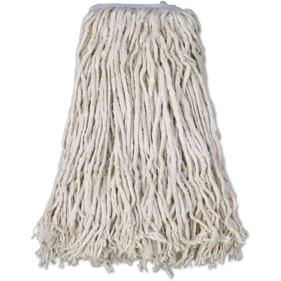 Boardwalk Cut-End Cotton Mop Heads. White, 12 count by BOARDWALK
