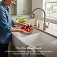 thumbnail image 4 of TRADTIONAL DUAL-BASIN LAYOUT - This Classic Double Bowl Design provides ample space for various kitchen activities, allowing you to prep ingredients in one sink while conveniently stacking dirty dish, 4 of 9