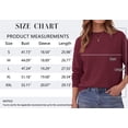 thumbnail image 6 of MOSHU Crewneck Sweaters for Women Drop Shoulder Women Sweaters Long Sleeves Fall Tops Knit Pullover Sweaters, 6 of 11