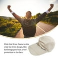 thumbnail image 3 of Wisewang Men Hat Clothing Accessory Sunshade Adjustable Outdoor Summer Quick Drying Mesh Baseball Caps Birthday Gift Beige 1Set, 3 of 6