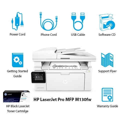 Hp Laserjet Pro Mfp M130fw Multifunction Printer B W 600 Mhz Processor Automatic Duplex Printing Walmart Com Walmart Com