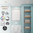 thumbnail image 2 of Next Glow Ultra Slim 7" LED Ceiling Light Fixture, 4000K Square, Dimmable Flush Mount Light, Brass, 2 of 7