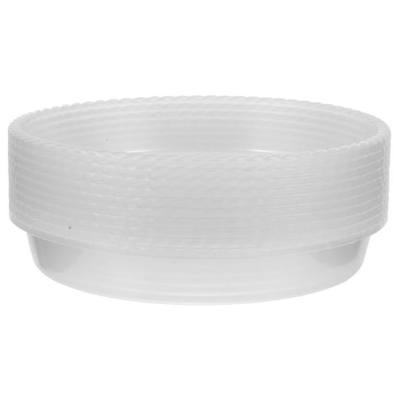 LOLIPPYY 10-Pack Outdoor Bird Bath Bowls and Water Feeders, Plastic Parrot Bath Basins for Garden and