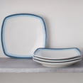thumbnail image 2 of Noritake Colorscapes Layers Sky Set of 4 Square Dinner Plates, 2 of 7