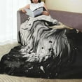 thumbnail image 6 of Honeii Ink Style Bald Eagle Print Fleece Blanket - Throw Blanket for Bed, Sofa, Couch, Camping, and Travel , Microplush Ultra Soft Warm Blanket-40"x30", 6 of 7