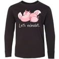 thumbnail image 3 of Inktastic Let's Relaxolotl with Cute Sleeping Axolotls Long Sleeve Youth T-Shirt, 3 of 5