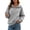 T-Gray fall sweatshirts for women, variant on Oversized Half Snap Mock Neck Sweatshirt for Women Fall Casual Button Collar Pullover Tops Solid Color Loose Fit Long Sleeve Top Red S-XXL