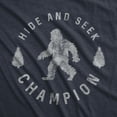 thumbnail image 2 of Mens Hide and Seek Champion T shirt Funny Bigfoot Tee Humor Cool Graphic Print Graphic Tees, 2 of 7