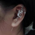 thumbnail image 4 of Creative Star Moon Ear Hooks - Unique Alloy Earrings for Stylish Piercing, 4 of 7
