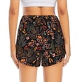 thumbnail image 4 of Uemuo Floral Pattern Women's Athletic Shorts High Waisted Running Shorts with Liner Pockets Gym Elastic Workout Shorts-XX-Large, 4 of 8