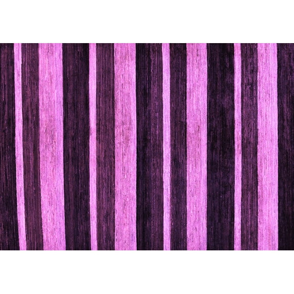 Ahgly Company Indoor Rectangle Abstract Purple Modern Area Rugs, 4' x 6'
