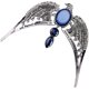 thumbnail image 1 of Diamantes de imitación ala diadema águila boda tocado cabeza cadena colgante bisutería, 1 of 2