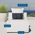 thumbnail image 3 of Sofa Middle Chair, Fabric, White, Modern Contemporary Urban Design, Outdoor Patio Balcony Cafe Bistro Garden Furniture Hotel Hospitality, 3 of 7