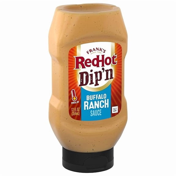 Pack of 1 Frank's RedHot Dip'n Buffalo Ranch Sauce, 12 fl oz