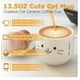 thumbnail image 3 of Taza De Cerámica Kawaii De Gatito Lucky Cat Con Holder Tapa Y Cuchara 400ml Blanco, 3 of 4
