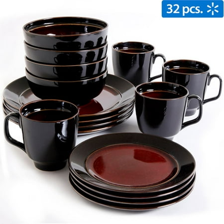 Gibson Studio Villa Mosa 32-Piece Dinnerware Set, Round