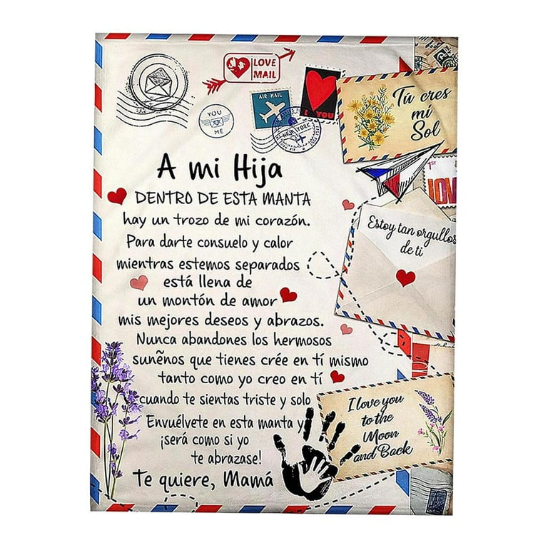 Blanket Comfortable Wrap Perfect Letter To My Daughter Message