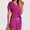 Hot Pink, variant on Nrmvnmi 2PC Summer Saving 2024 Womens Summer Outfits Two Piece 2024 Vacation Beach Sets Casual Linen Square Neck Cropped Tank Top High Waist Shorts Sets For Womens Gifts