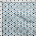 thumbnail image 4 of oneOone Cotton Jersey Light Blue Fabric Geometric Craft Projects Decor Fabric Printed By The Yard 58 Inch Wide, 4 of 4