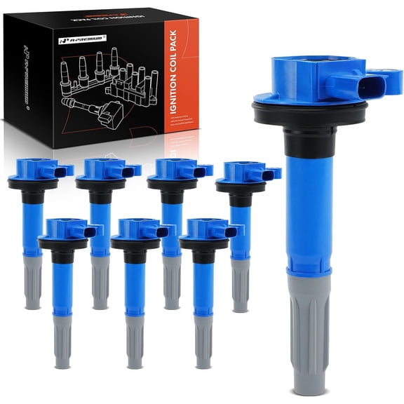 A-Premium Engine Ignition Coil Pack Compatible with Ford F-150 F150 2011-2016, Mustang 2011-2015, 5.0L, 8-PC Set
