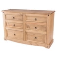 thumbnail image 3 of Wood Dresser 3+3 Drawers Chest Corona | Furniture Dash COR513, 3 of 6