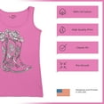 thumbnail image 6 of Country Girl Boots Women's Tank Top Vintage Cowgirl Western Floral Southern Rustic Country Style Cute Roses Rodeo, 6 of 7