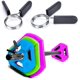 thumbnail image 4 of Abrazaderas para mancuernas para entrenamiento de fuerza, fitness, barras con mancuernas, cierres de resorte, 4 of 5