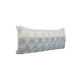 thumbnail image 5 of Ox Bay Miles 14" x 36" Gray/Ivory Geometric Color Block Cotton Adult Decorative Throw Pillow, 5 of 9