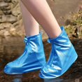 thumbnail image 2 of Reusable Waterproof Shoe Covers with PVC Silicone Sole All-Weather Non-Slip 1 Pair, 2 of 9