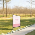 ToppiJoy 40.6in Height H-Frame Sign Holder, Sign Holder Stand, Real ...