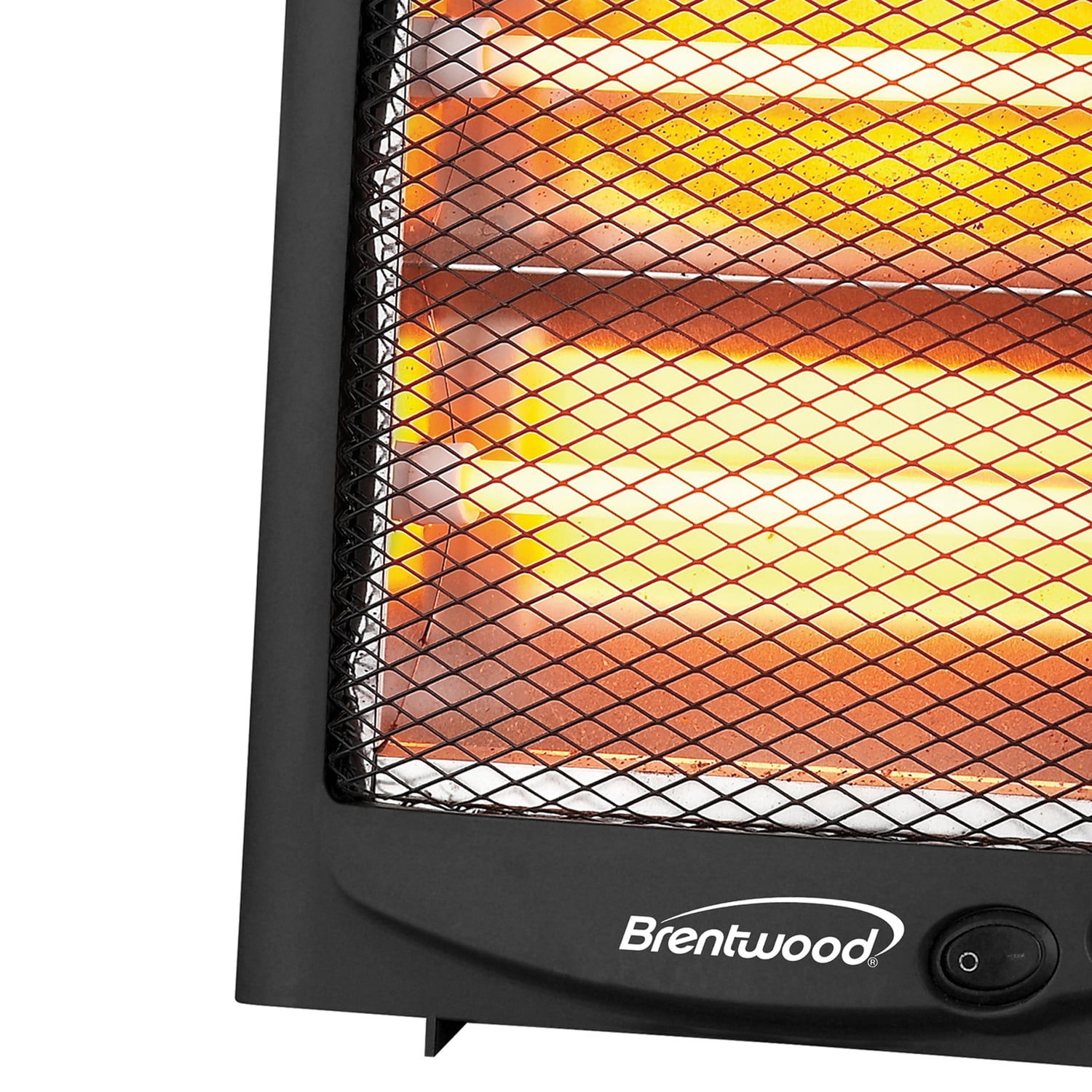 Brentwood H-Q600BK 600-Watt-Max Portable Quartz Space Heater, Black