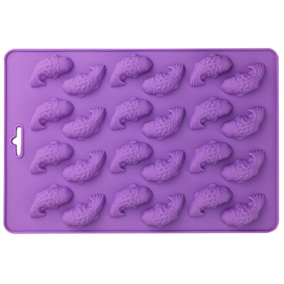 Fish-Shaped Silicone Cake Mold, Jelly Fondant Candy Tray, Non-Stick Reusable Ice Mold for DIY Baking, Includes 1 Mold