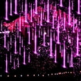 thumbnail image 1 of Cadena de luces Adecorty Meteor Shower, 8 tubos, 30 cm, color morado, 1 of 8
