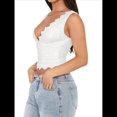 thumbnail image 2 of Tops Cortos de Encaje Sin Mangas con Cuello en V para Mujer, Estilo Y2K, para Salir XL, 2 of 8