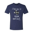 thumbnail image 2 of Wild Bobby, I Love You To Texas And Back Plaid Pop Culture Mens Premium Tri Blend T-Shirt, Vintage Navy, Medium, 2 of 3