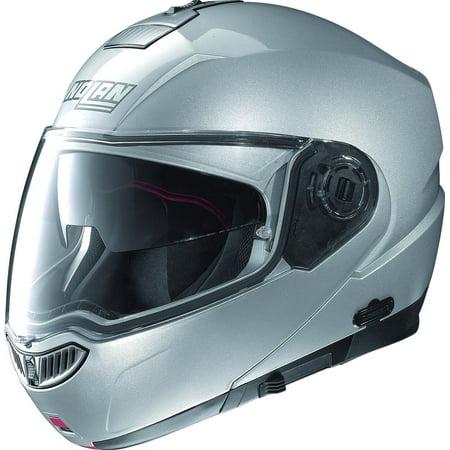 Nolan N104 Evo Solid Helmet Metallic Platinum Silver (Silver,