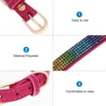 thumbnail image 3 of unbranded Collar Ajustable Para Mascotas Con Diamantes De Imitación Rosado Collar De Y Perro Cómodo, 3 of 5